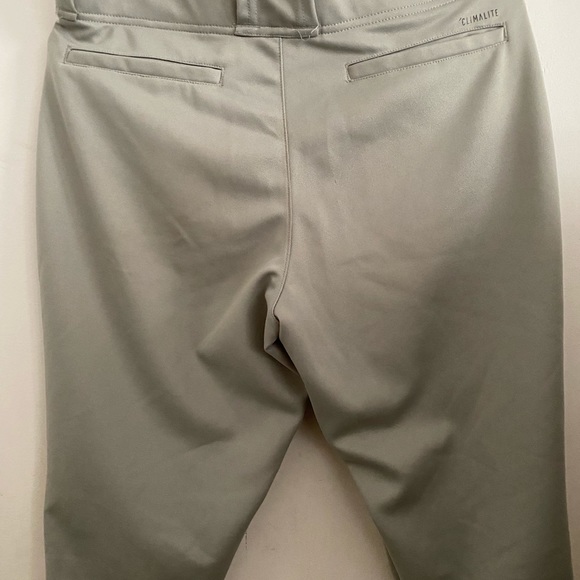 Men’s Adidas Baseball Pants Gray - Picture 2 of 5